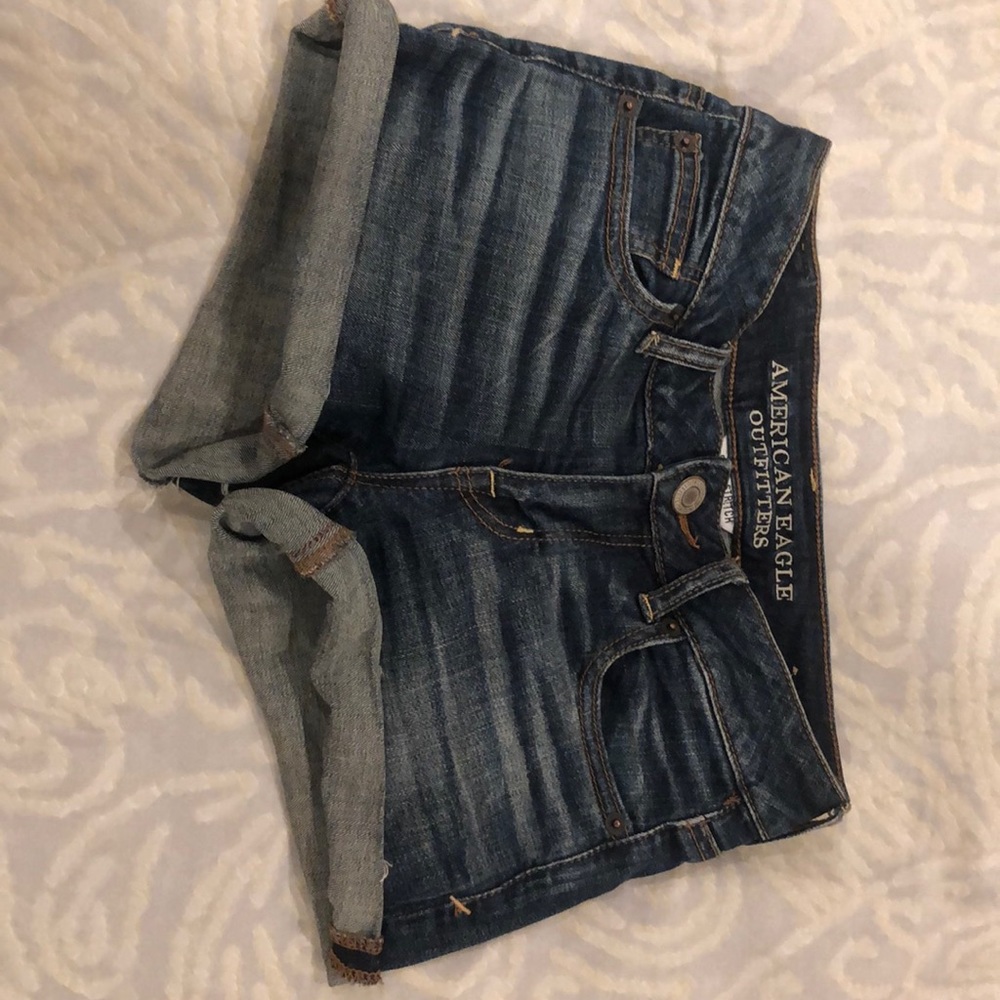 Medium Wash American Eagle Shorts